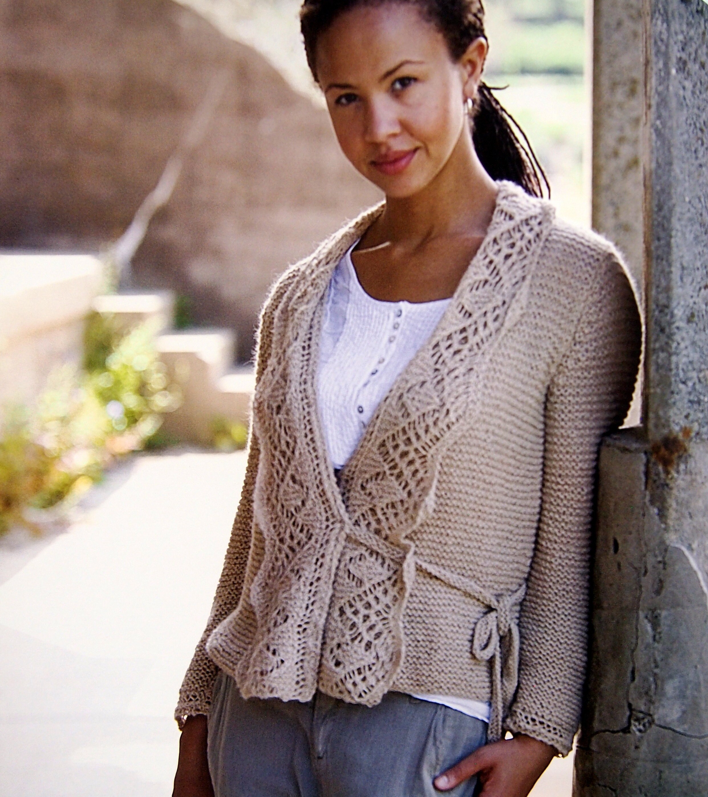 andmary Brenda lace knit set ベージュ ANDMARY】Brenda lace knit set