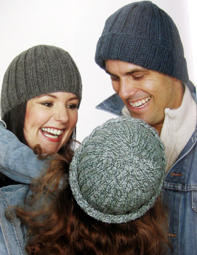 Easy Knit Hats 6 Styles Endless Possibilities Knitting Etsy