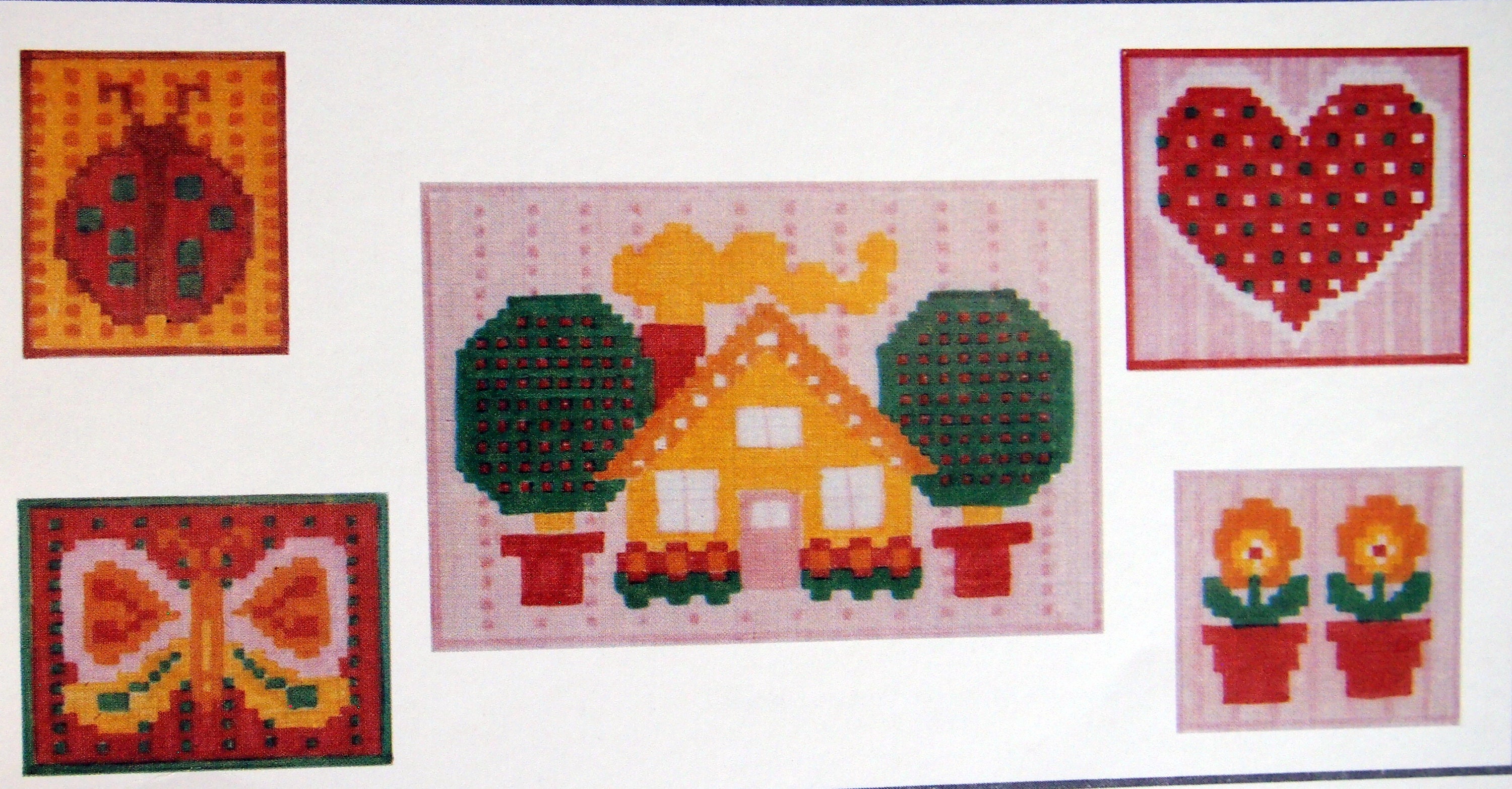 Designs for Counted Cross-stitch by Crafts From Current Vintage Cross  Stitch Pattern Booklet 1982 