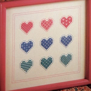 Charmed Hearts By Homespun Hearts Vintage Kreuzstichmuster 1985