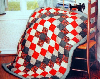 Trip Around The World Quilt By Eleanor Burns Quilt In A Day Series Vintage Quilt Pattern Booklet 1988