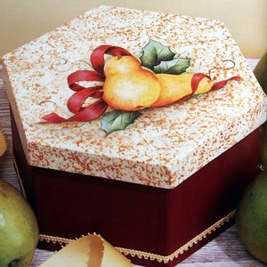 Fruit - Lessons In Painting - Six Exquisite Fruit Designs To Paint By Plaid Vintage Tole And Decorative Painting Pattern Booklet 1997
