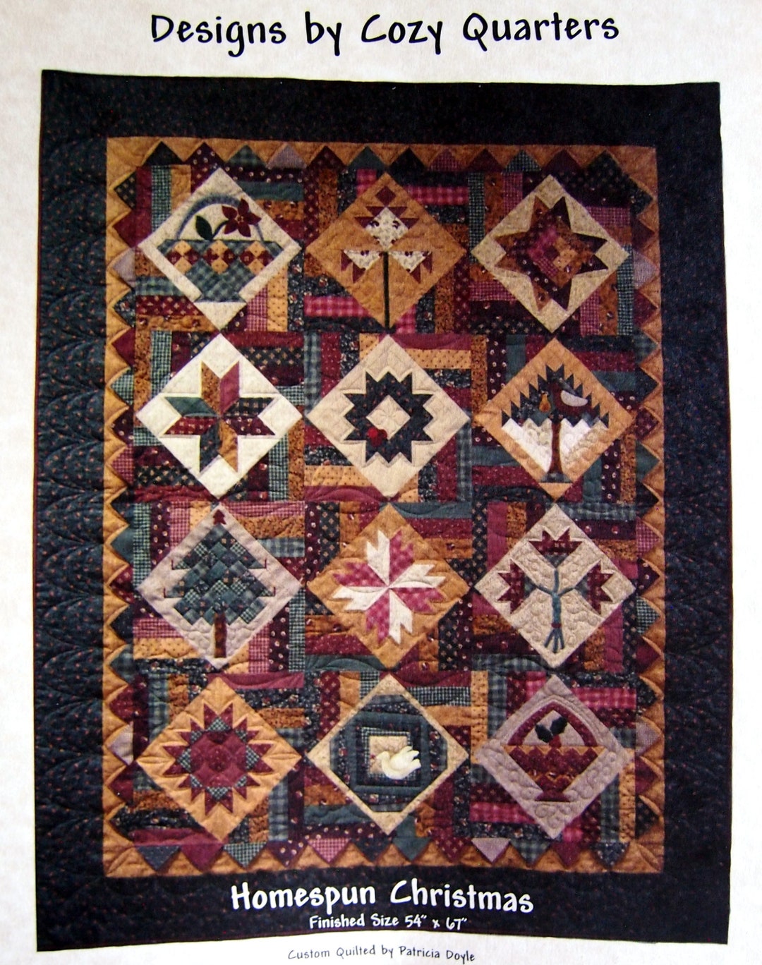 Homespun Christmas by Designs by Cozy Quarters Quilt Pattern Etsy