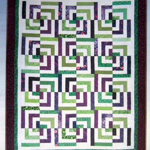 Psychedelic, Baby - A Pattern Designed For 2-1/2&quot; Strips By Cozy Quilt Designs Quilt Pattern Packet 2006