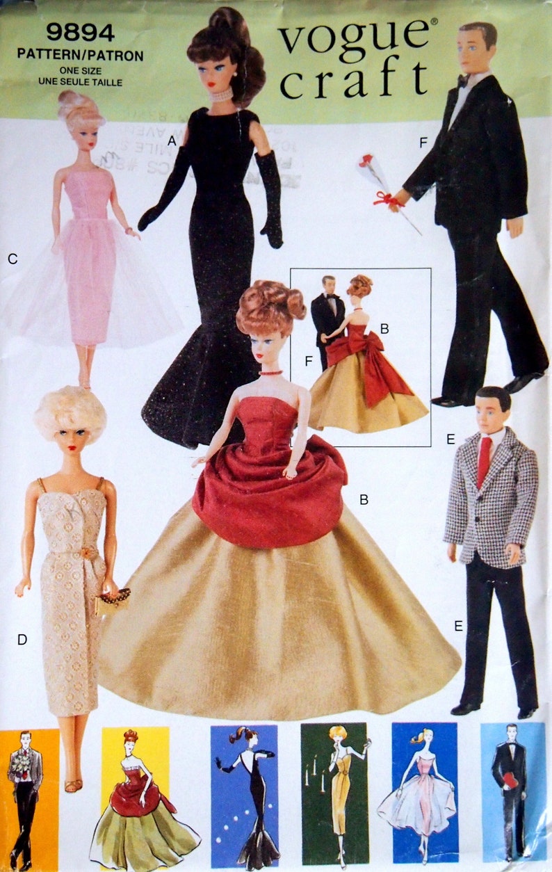 Kits & How To 11-1/2-Inch Fashion Doll Historical Clothes Vogue Craft ...