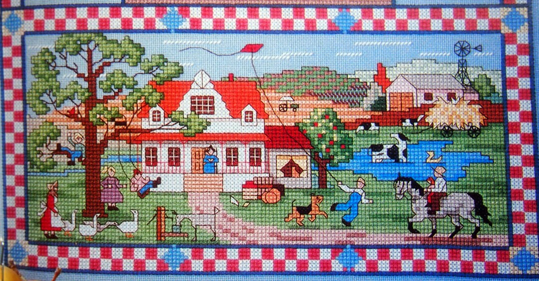 Cross Stitch and Country Crafts Vintage Cross Stitch Pattern Magazine