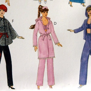 Fashion Clothes for 11-1/2-inch Doll Mccall's Crafts M6258 Uncut Sewing ...