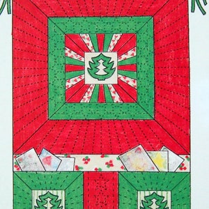 Christmas Tree Brights (Avec Modèle) Par Betsy Hite Et Spinning Spools vintage Quilt Pattern Leaflet And Template 1990