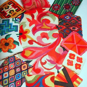 May include: A collection of colorful, patterned throw pillows with various designs, including geometric shapes, floral motifs, and abstract patterns. The pillows are made of a soft, textured fabric and are perfect for adding a touch of personality to any room.