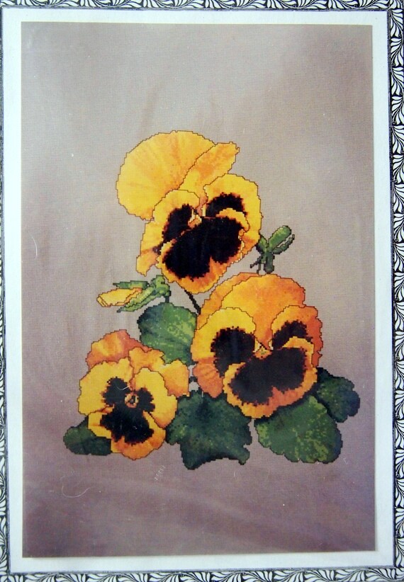 Smiles of Gold Yellow Pansies by Marc I. Saastad and the 