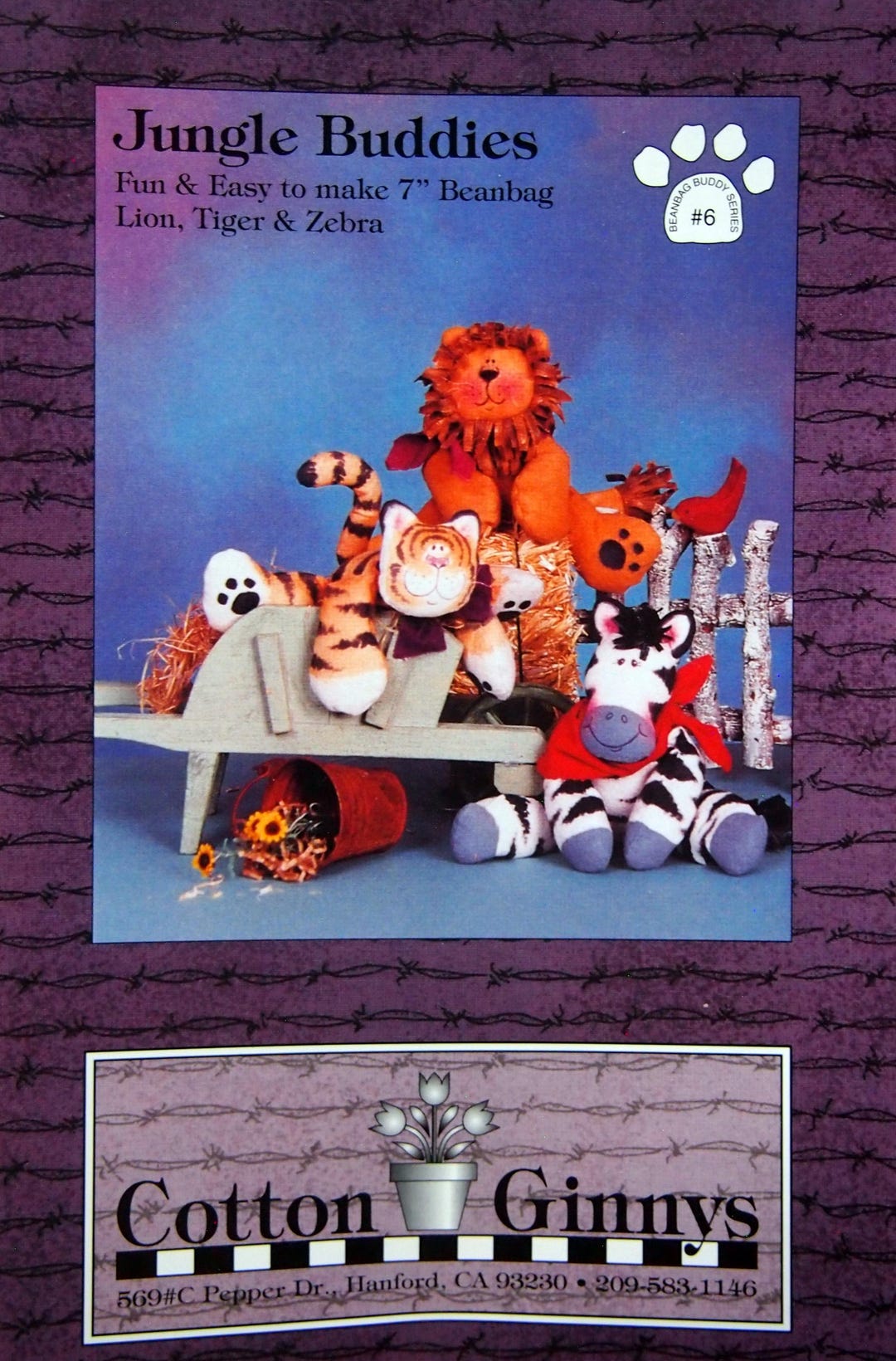 Jungle Buddies by Cynthia Rose and Cotton Ginnys Vintage Sewing Pattern ...