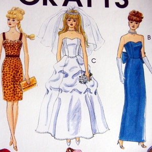 Fashion Clothes for 11-1/2-inch Doll Mccall's Crafts M6258 Uncut Sewing ...