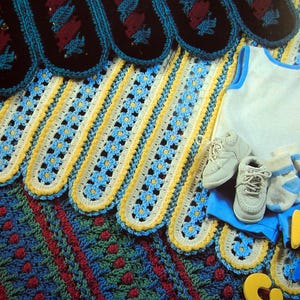 Meile-A-Minute-Marathon Afghanen von Annie's Attic Vintage Crochet Pattern Leaflet 1996