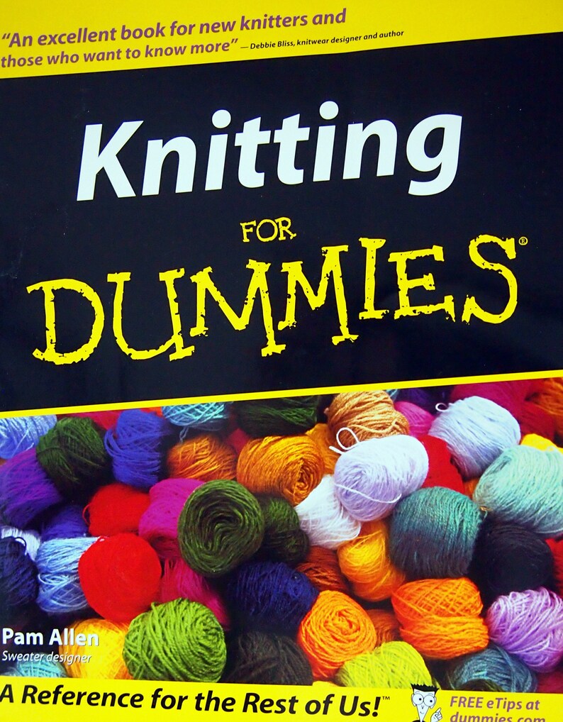 Knitting For Dummies By Pam Allen Paperback Knitting Pattern Etsy