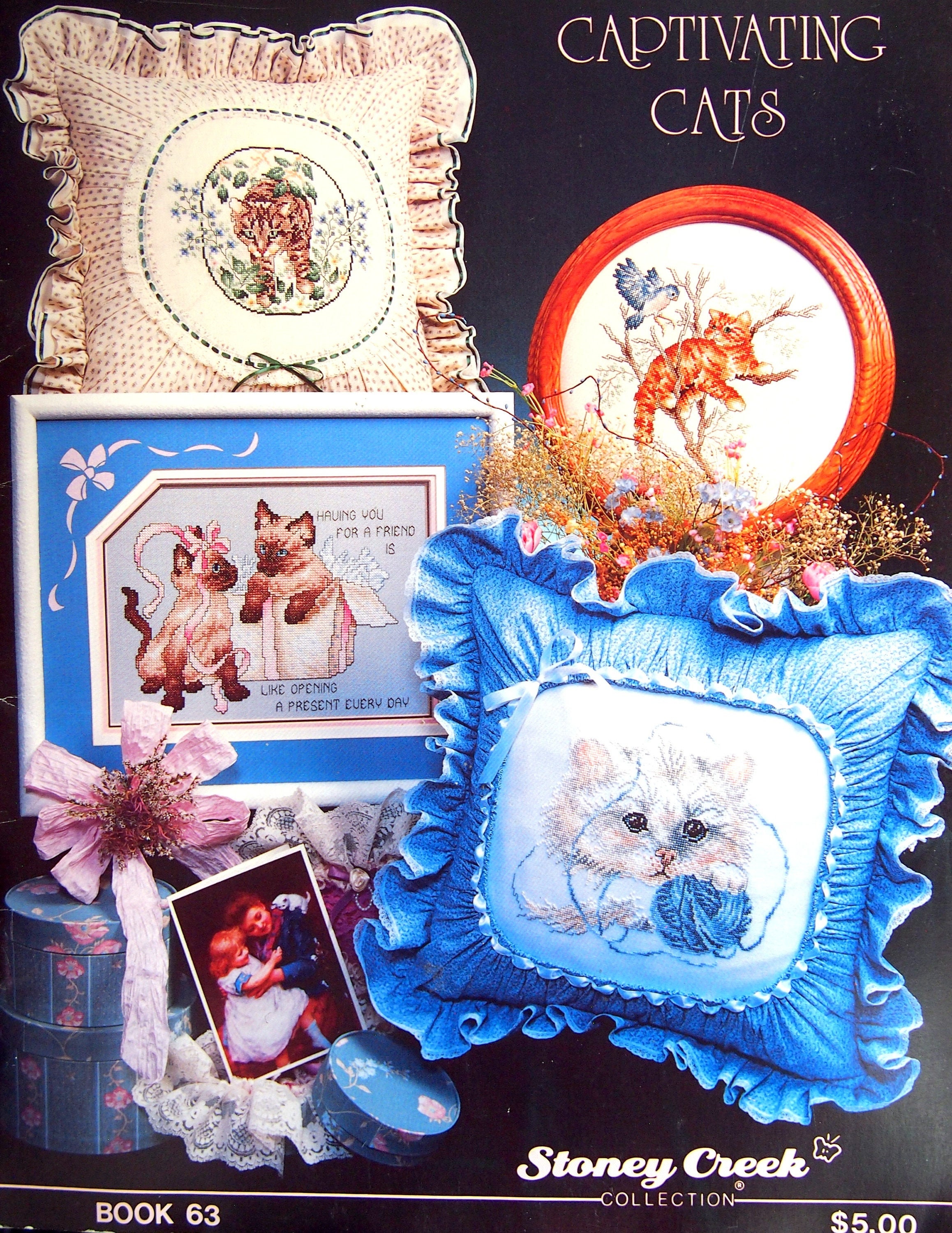 【激レア】Christine's Cat (flexi)ファンジン2冊付 Dirty Annie Cat Tarot III - The Empress - Cross Stitch Pattern