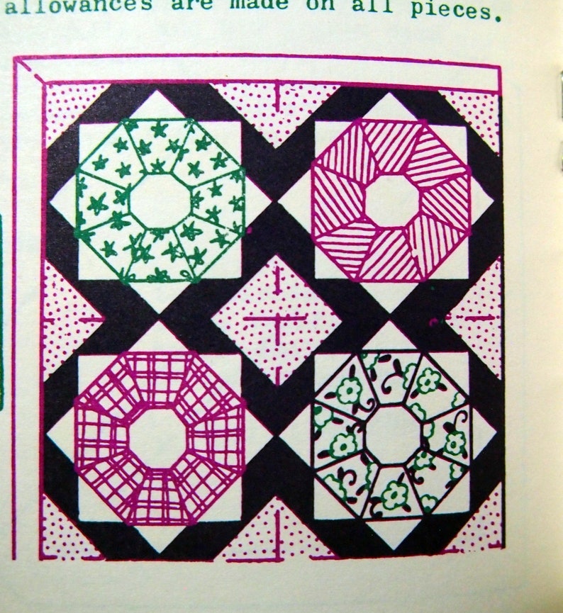 Quilts - Modern - Colonial - Patterns for Cutting Guides With Complete ...