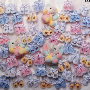 50 Baby Booties - One Nighters Von Jeanette Crews Designs, Inc. Vintage Kreuzstichmuster Broschüre 1997