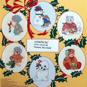 Merry Christmas 1997 Von Gloria & Pat Vintage Kreuzstichmuster Faltblatt 1997