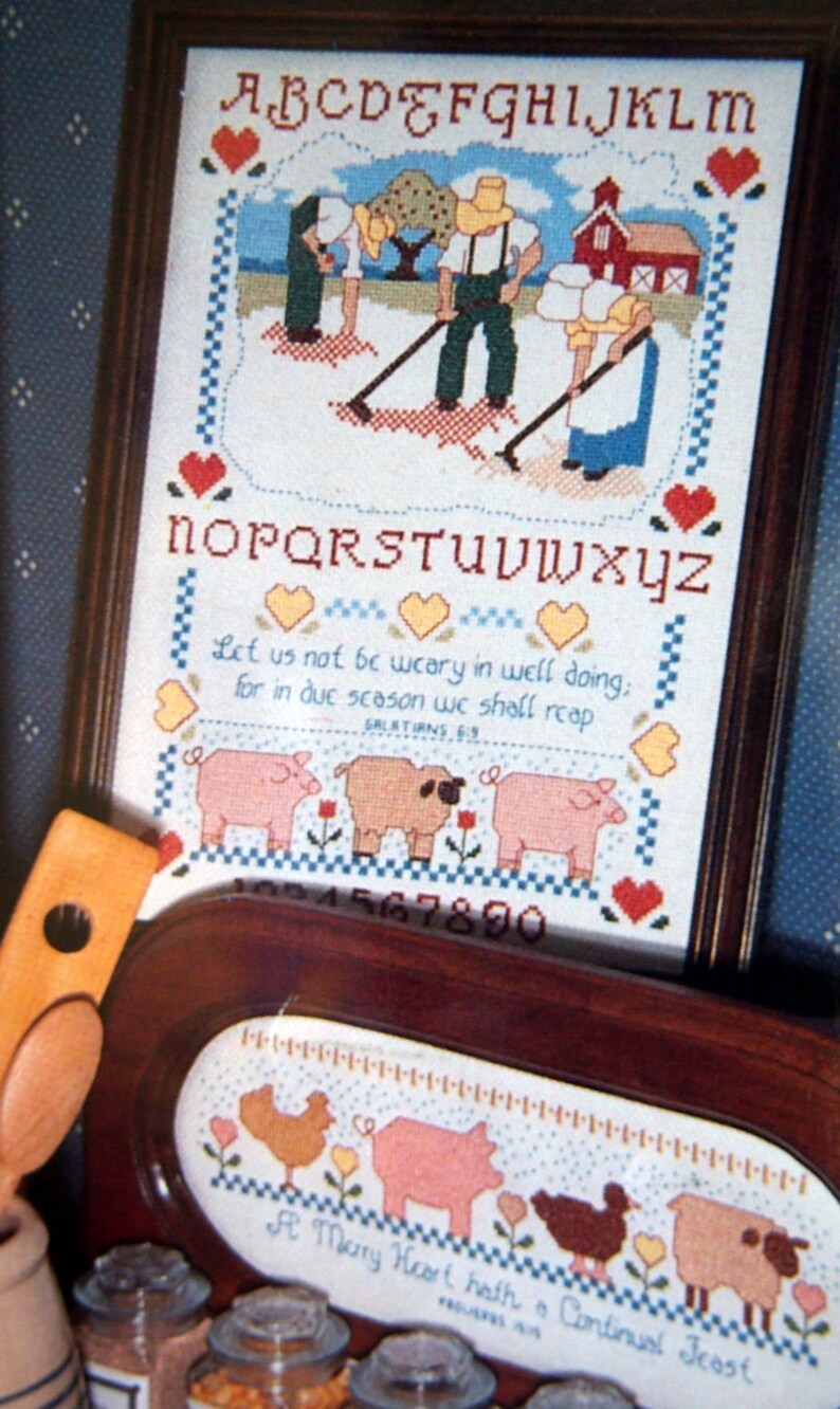 Peppermill Inn Country Hospitality Booklet 3 By Jeremiah Junction Vintage Cross Stitch Pattern Leaflet 1984