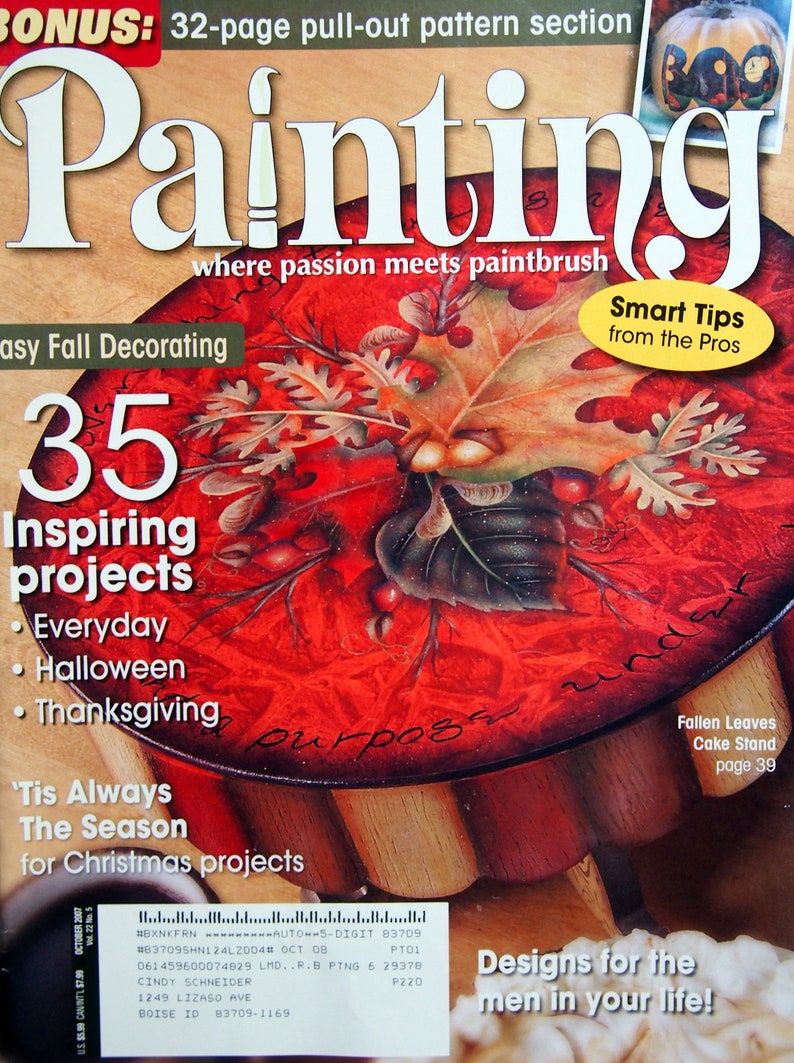 Where Passion Meets Paintbrush Tole And Decorative Painting Pattern Magazine October 2007 Painting