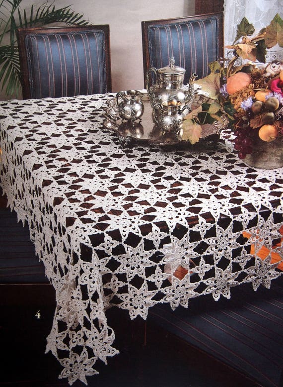 Timeless Tablecloths by Dot Drake Vintage Crochet Pattern Booklet