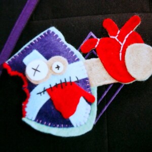 Gorgeously Gruesome Zombies Small Felt Craft and Sewing Pattern Booklet