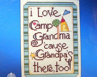 I Love Camp Grandma - Designs For The Needle By Janlynn Small Cross Stitch Kit 2005
