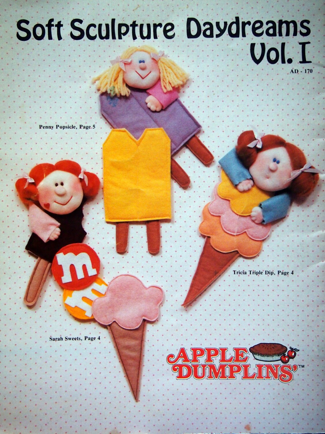 Soft Sculpture Daydreams Vol Vintage Sewing Pattern Booklet 1982 1 By Apple Dumplins'