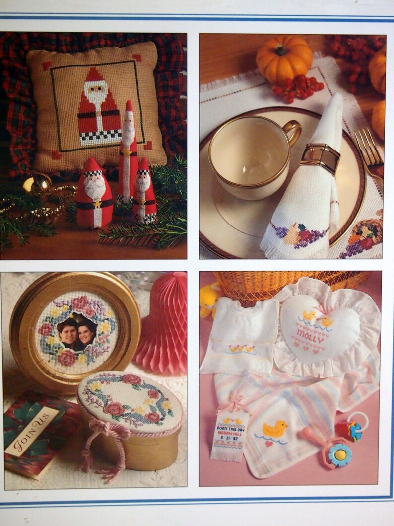 100 Weekend Cross Stitch Gifts By Barbara Finwall And Nancy Javier Cross Stitch Book Vintage 1993