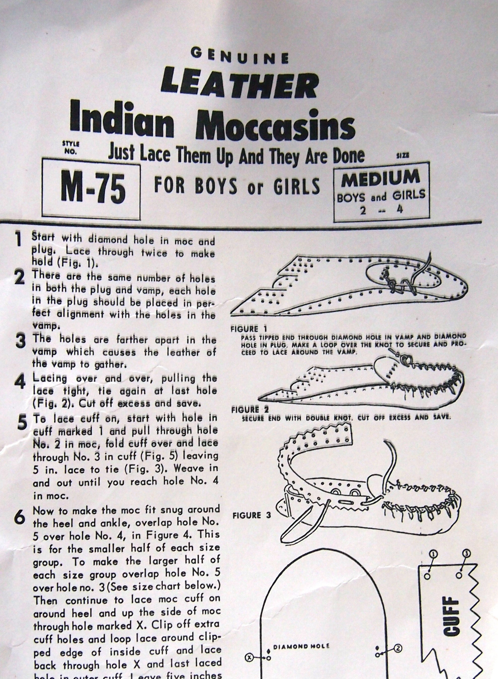 White sales indian moccasins