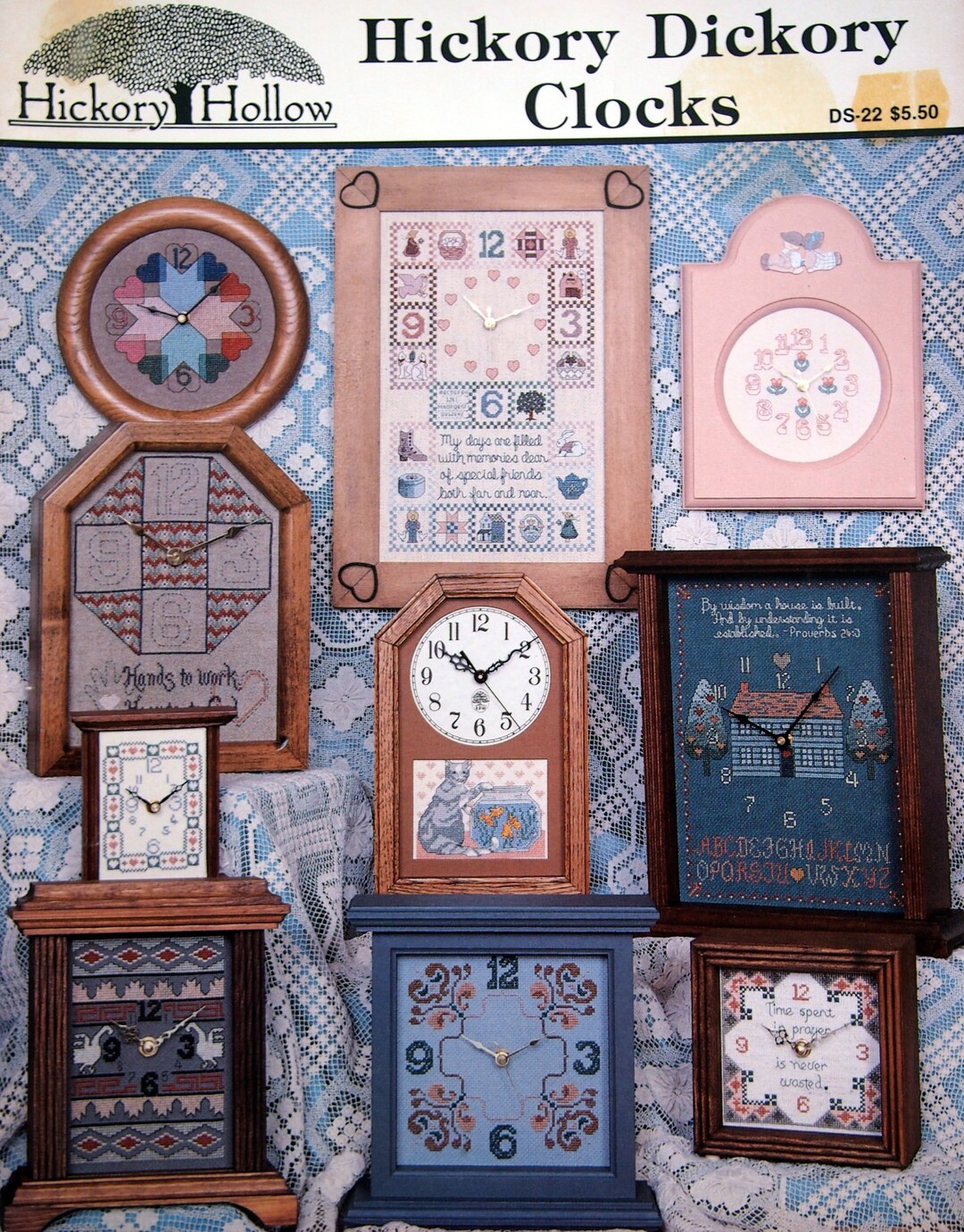 Hickory Dickory Clocks by Diane Selby and Hickory Hollow Vintage Cross