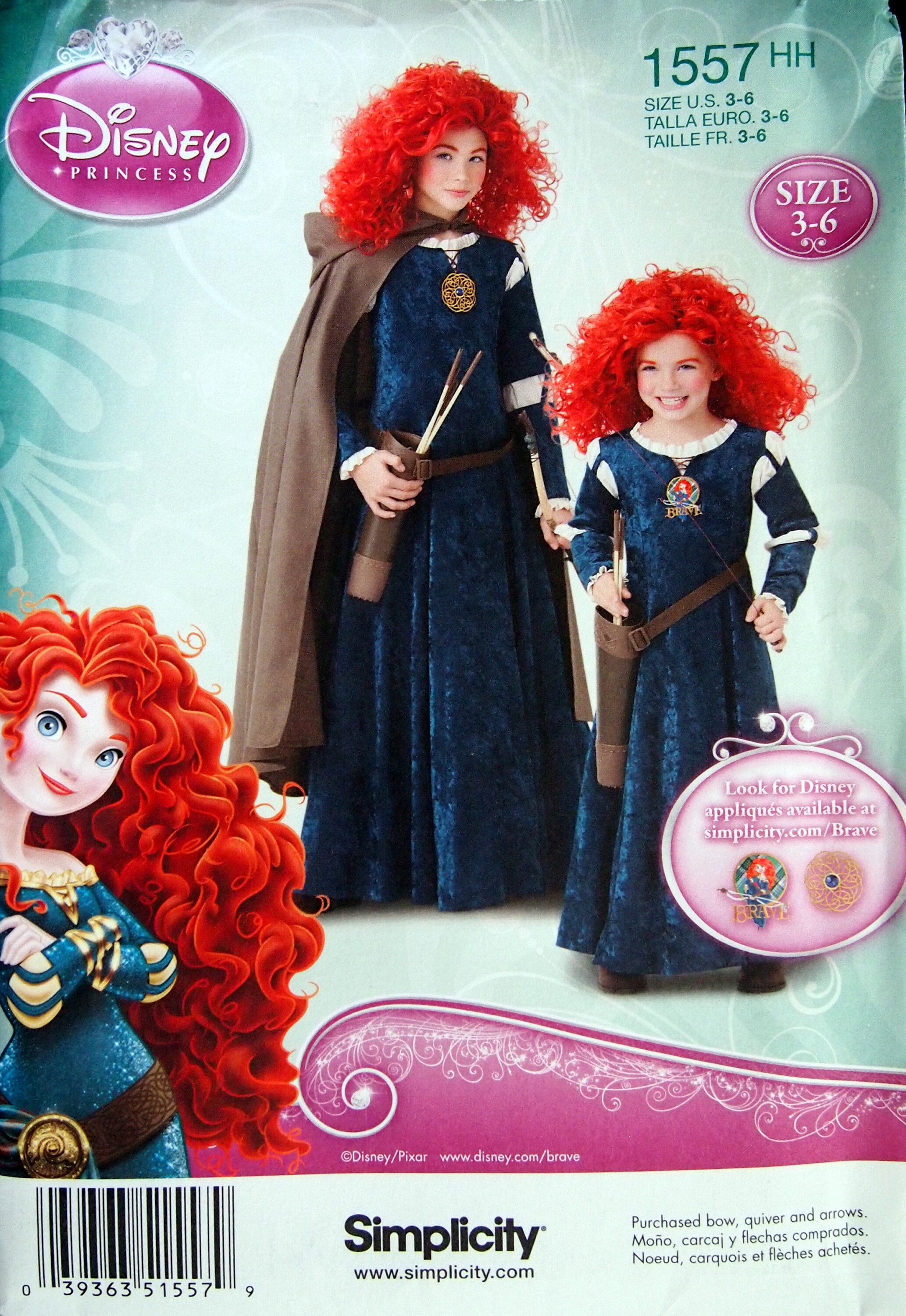 Déguisement de princesse, robe tutu Merida princesse rebelle pour enfant,  cadeau anniversaire, costume carnaval ou Halloween -  France