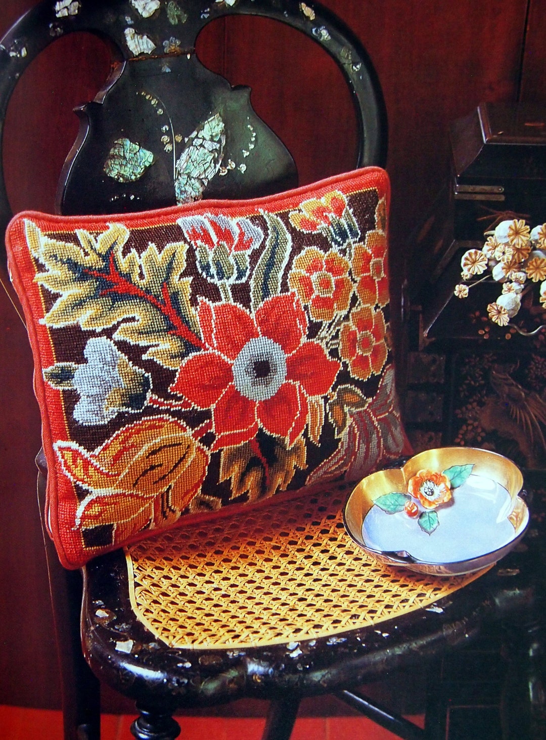 Designer Needlepoint 25 Exclusive Designs Edited by Hugh Ehrman Vintage