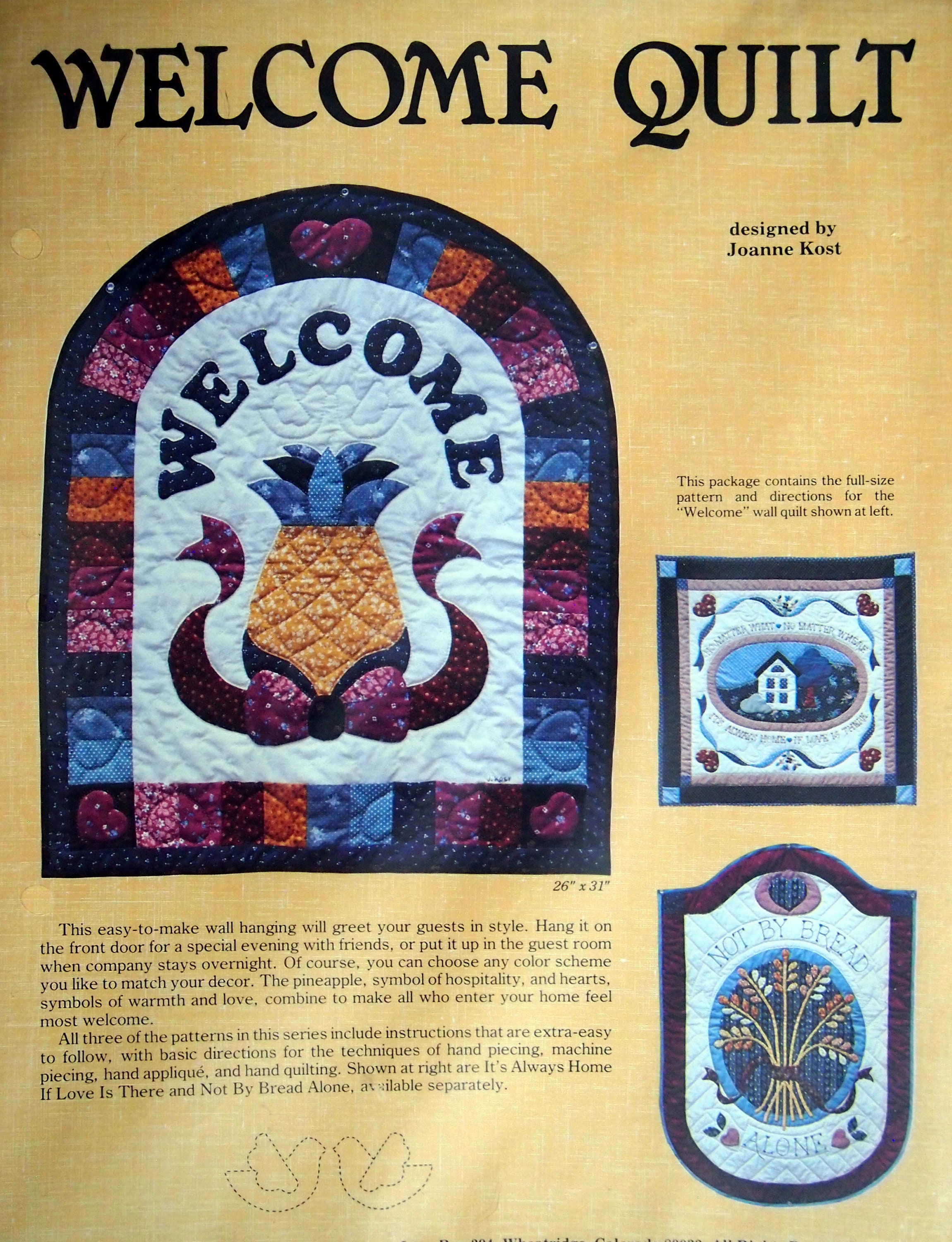 Kits & How To Sewing & Fiber Singing Birds By Joanne Kost And Quilted