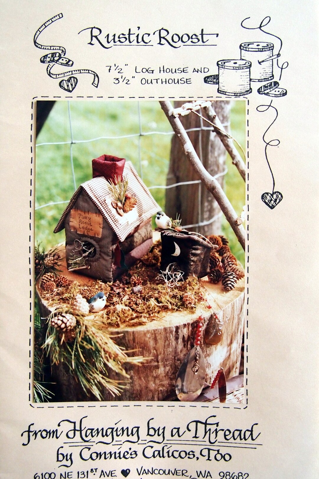 Rustic Pacet Rustic Roost - Log House and Outhouse - From Hanging by A Thread by ...