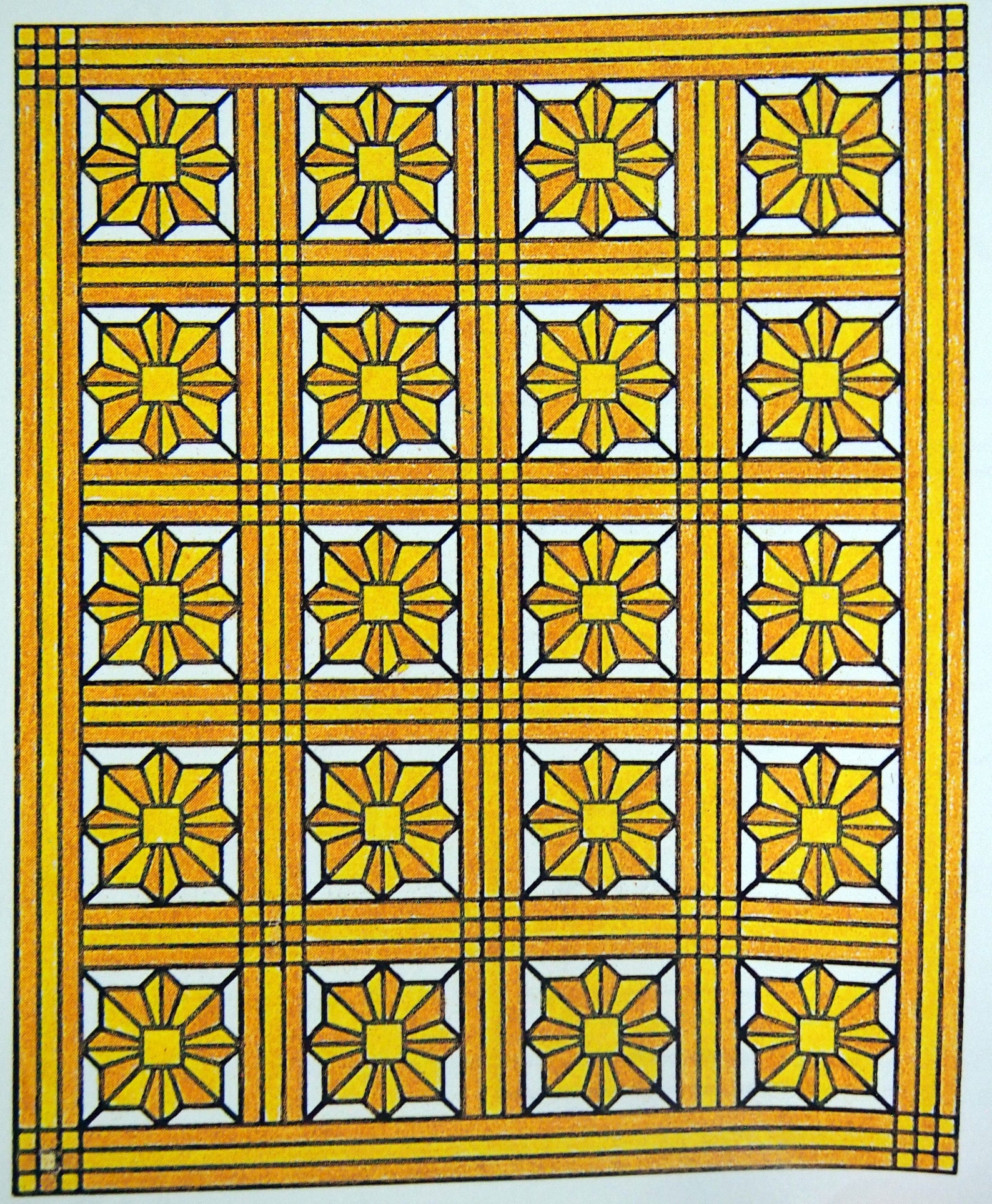 Sunbeam (with Template) by Spinning Spools Vintage Quilt Pattern ...