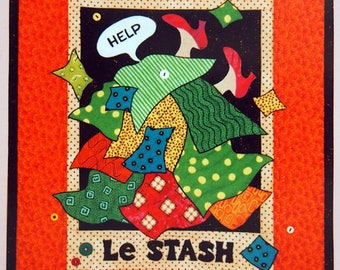 Le Stash By Jane Wilson Designs Fusible Applique Quilt Pattern Packet 2003