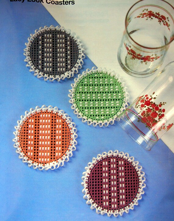 Plastic Canvas Lacing by Claire Lavin Vintage Plastic Canvas