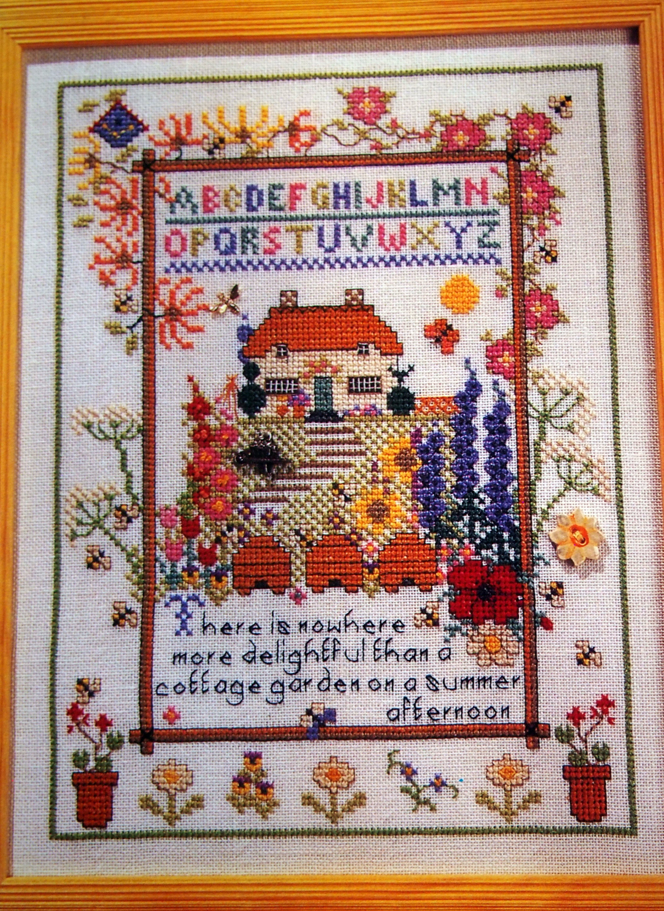 Cross Stitch Garden Notebook by Helen Philipps Vintage Counted