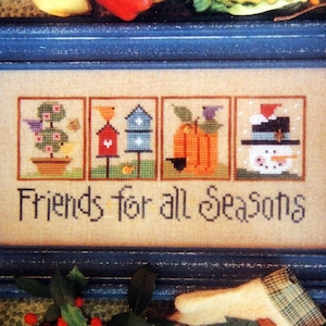 Friends For All Seasons By Lizzie Kate Counted Cross Stitch Pattern Packet 2006