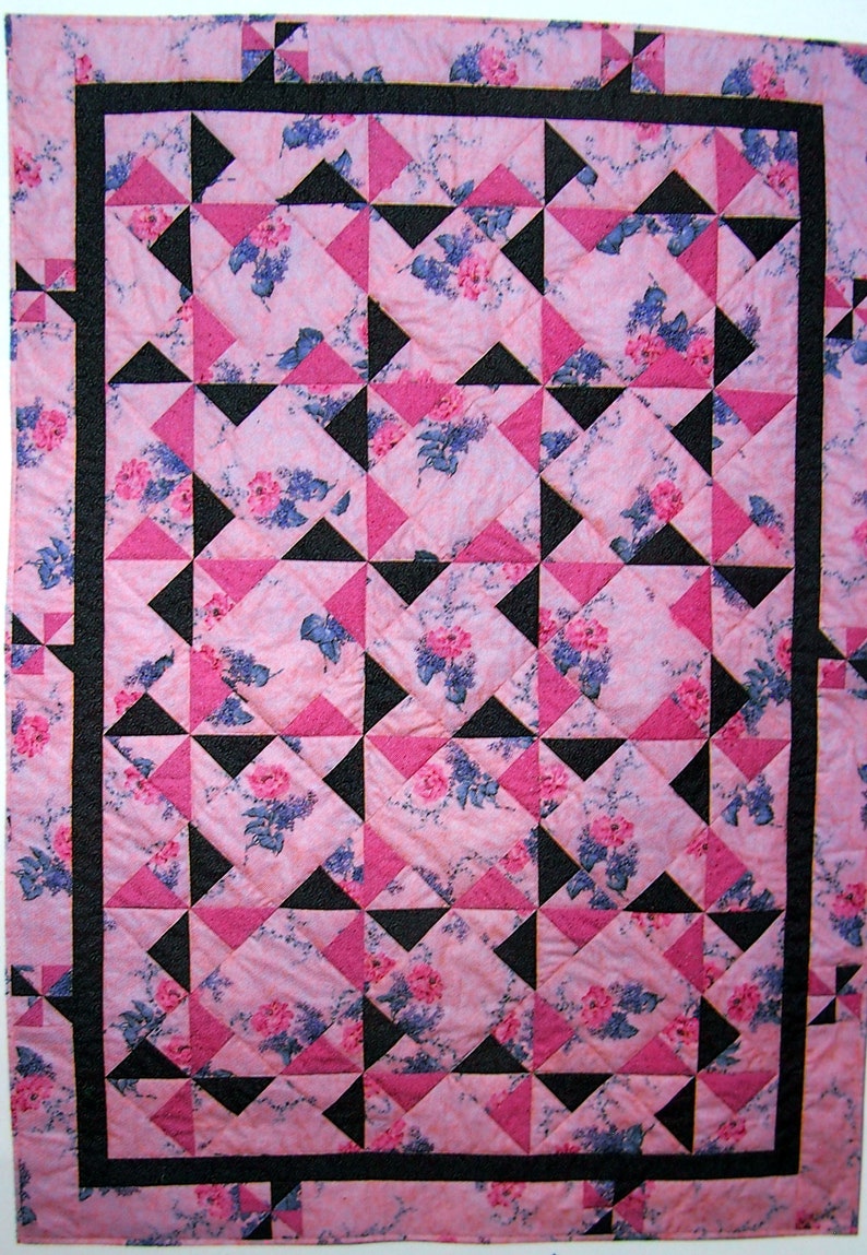 The Pinwheel Quilt by Jean Wells Vintage Quilt Pattern Booklet Etsy
