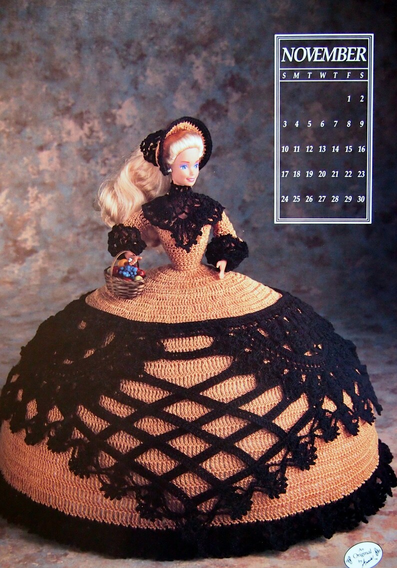 Miss November 1991 Annie s Calendar Bed Doll Society Etsy
