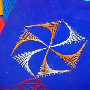 String Art No Nails Needed by Judy/instructo Vintage String Art Pattern ...
