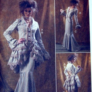 Misses&#39; Jacket, Bustle/Capelet, Skirt And Pants Size 12, 14, 16, 18, 20 McCall&#39;s Costumes M6770 Uncut Sewing Pattern 2013