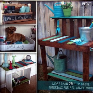 Crafting With Wood Pallets - Projects For Rustic Furniture, Decor, Art, Gifts And More By Becky Lamb Paperback Woodworking Pattern Book 2015