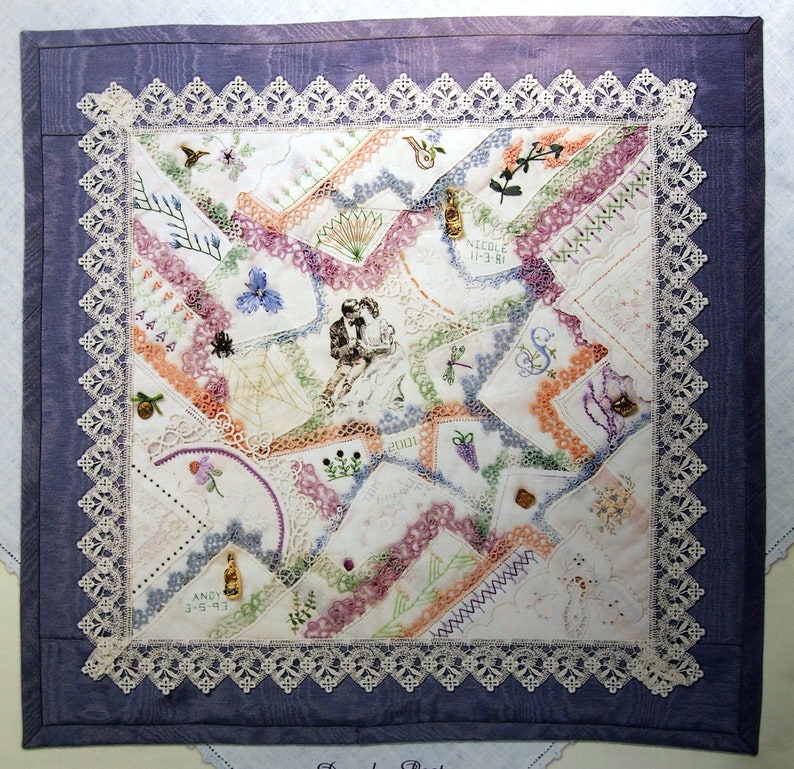 Hanky Panky Crazy Quilts By Cindy Brick Handkerchief Quilt Etsy