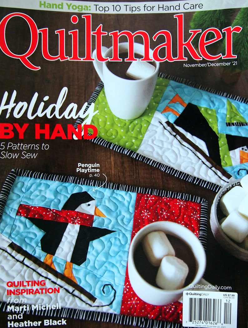 Quiltmaker Quilt Pattern Magazine November/december 2021 Etsy