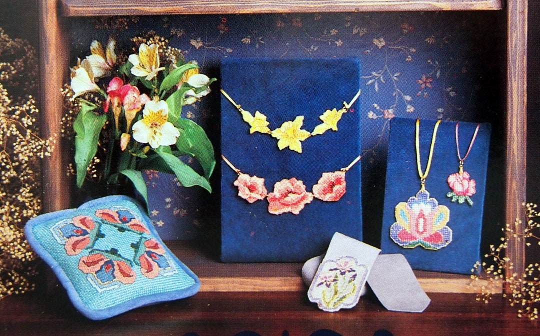 Classic Jewels Cross Stitch Jewelry Complete With needlework Finisher
