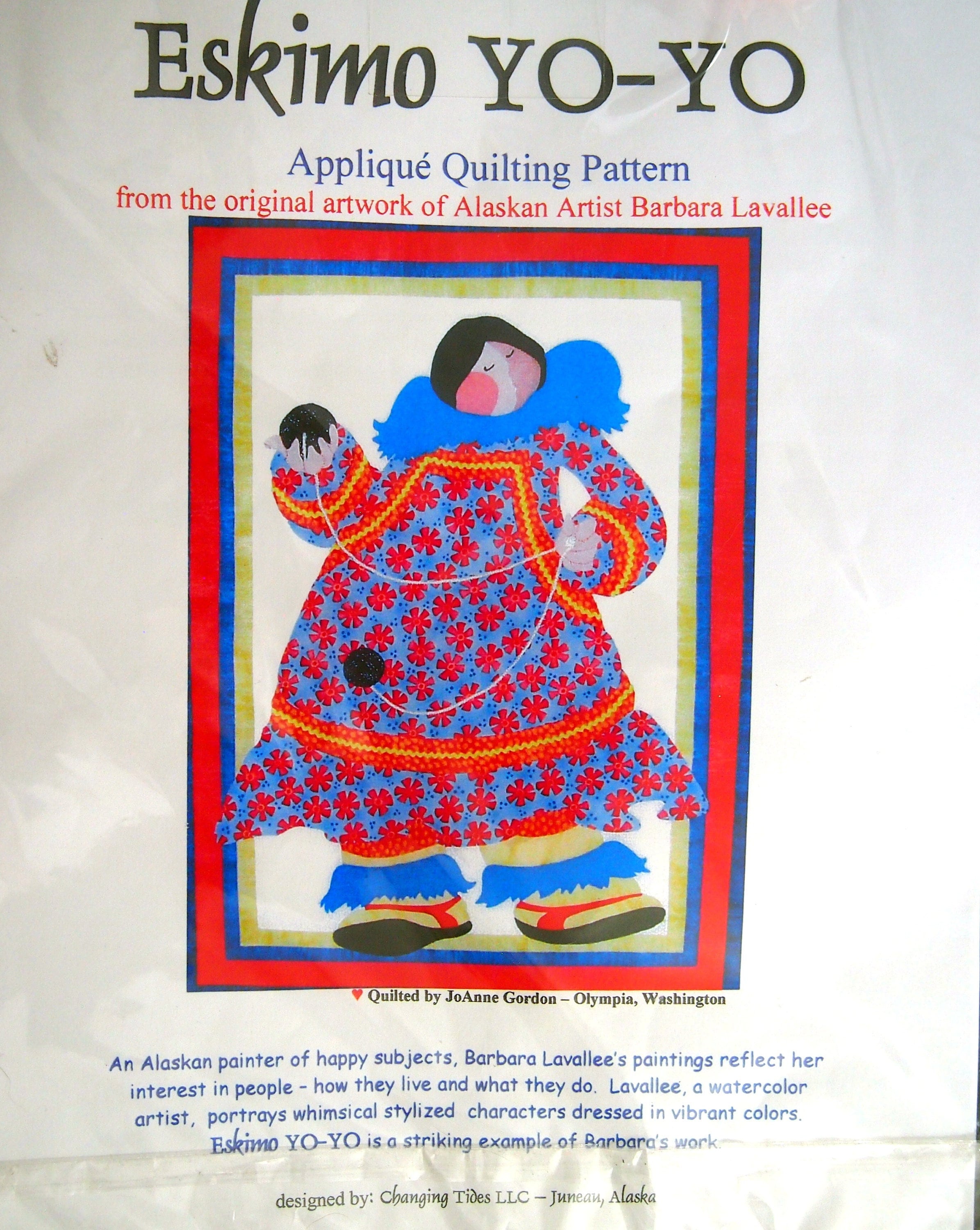 Eskimo Yo yo by Barbara Lavallee and Changing Tides LLC Applique