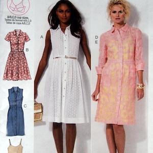 Misses&#39; Dresses And Slip Size 16, 18, 20, 22, 24 McCall&#39;s M6696 Uncut Sewing Pattern 2013